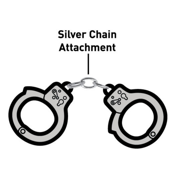 NWT Handcuff enamel lapel pin BDSM - Picture 4 of 4